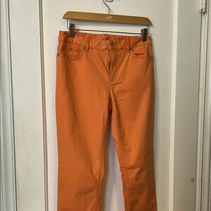 J. Jill Orange Slim Leg Jeans